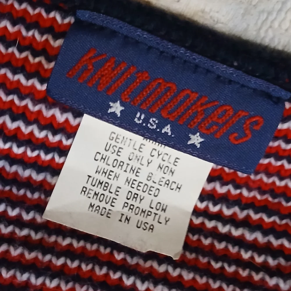 USA Star and Stripe Pattern Scarf. 